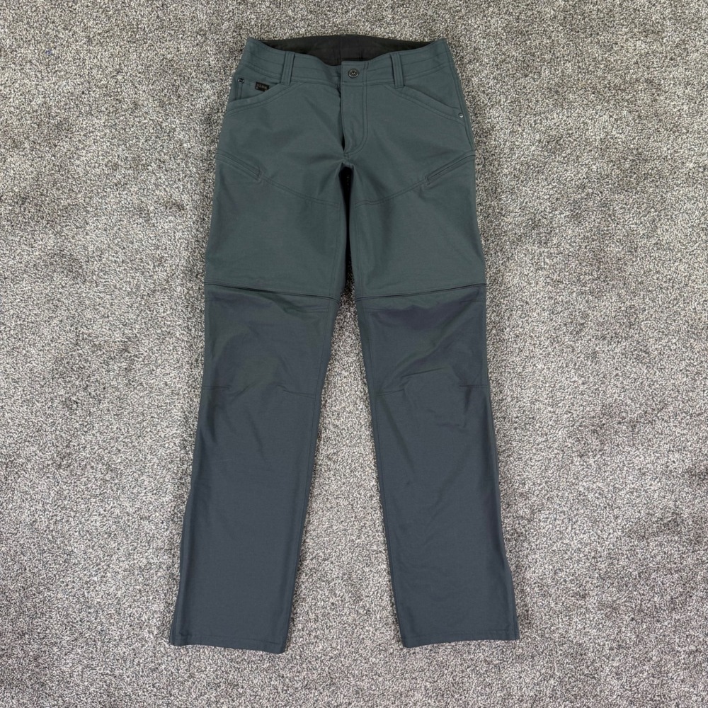 Kuhl Silencr Convertible Pants Mens 30x34 Carbon Grey Ripstop Hiking Cargo